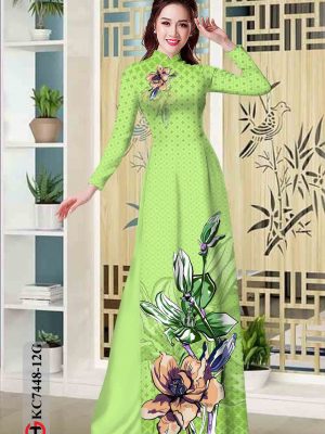 Vải áo dài hoa in 3D kiểu mới AD KC7448 18 1602746203 213 Vai ao dai hoa in 3D kieu moi AD KC7448