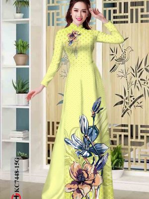Vải áo dài hoa in 3D kiểu mới AD KC7448 16 1602746203 703 Vai ao dai hoa in 3D kieu moi AD KC7448