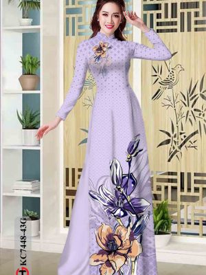 Vải áo dài hoa in 3D kiểu mới AD KC7448 19 1602746204 775 Vai ao dai hoa in 3D kieu moi AD KC7448