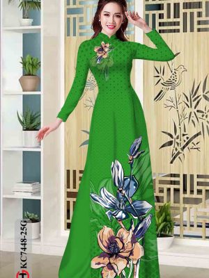 Vải áo dài hoa in 3D kiểu mới AD KC7448 20 1602746204 966 Vai ao dai hoa in 3D kieu moi AD KC7448