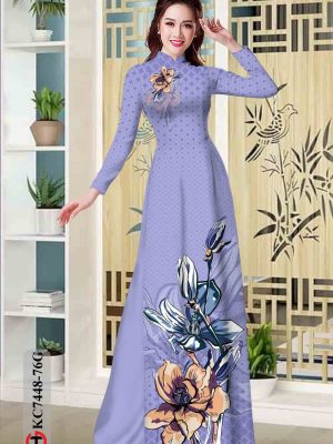 Vải áo dài hoa in 3D kiểu mới AD KC7448 24 1602746204 974 Vai ao dai hoa in 3D kieu moi AD KC7448