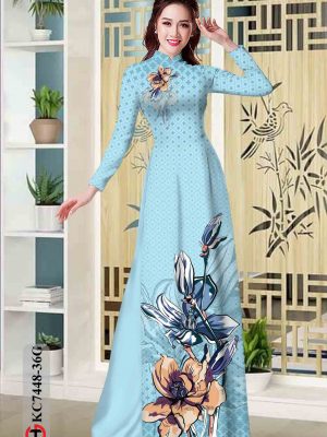 Vải áo dài hoa in 3D kiểu mới AD KC7448 27 1602746205 337 Vai ao dai hoa in 3D kieu moi AD KC7448