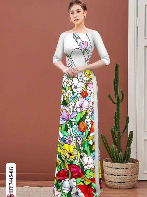 Vải áo dài hoa in 3D mới ra AD HT7445 20 1602749372 904 Vai ao dai hoa in 3D moi ra AD HT7445