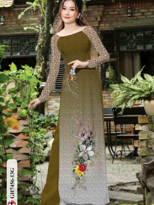 Vải áo dài hoa in 3D kiểu mới AD GH7456 18 1602920047 244 Vai ao dai hoa in 3D kieu moi AD GH7456
