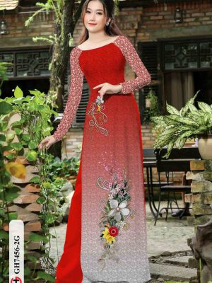 Vải áo dài hoa in 3D kiểu mới AD GH7456 22 1602920048 990 Vai ao dai hoa in 3D kieu moi AD GH7456