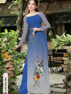 Vải áo dài hoa in 3D kiểu mới AD GH7456 24 1602920049 29 Vai ao dai hoa in 3D kieu moi AD GH7456