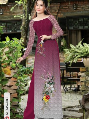 Vải áo dài hoa in 3D kiểu mới AD GH7456 26 1602920049 739 Vai ao dai hoa in 3D kieu moi AD GH7456