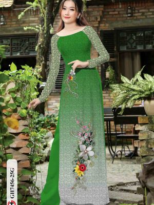 Vải áo dài hoa in 3D kiểu mới AD GH7456 23 1602920049 810 Vai ao dai hoa in 3D kieu moi AD GH7456