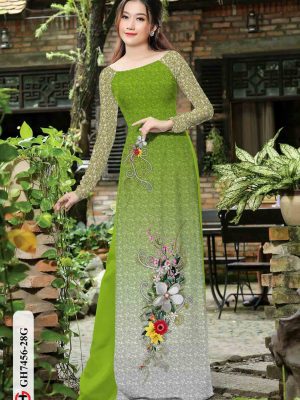 Vải áo dài hoa in 3D kiểu mới AD GH7456 27 1602920050 577 Vai ao dai hoa in 3D kieu moi AD GH7456