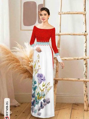 Vải áo dài hoa in 3D thiết kế 2020 AD HT7458 20 1602922122 911 Vai ao dai hoa in 3D thiet ke 2020 AD