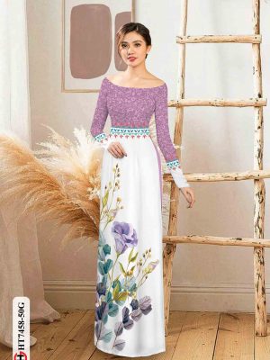 Vải áo dài hoa in 3D thiết kế 2020 AD HT7458 25 1602922124 344 Vai ao dai hoa in 3D thiet ke 2020 AD