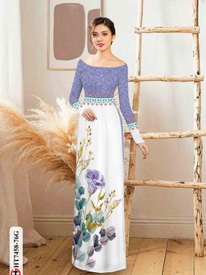 Vải áo dài hoa in 3D thiết kế 2020 AD HT7458 27 1602922124 909 Vai ao dai hoa in 3D thiet ke 2020 AD