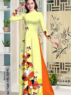 Vải áo dài hoa in 3D thiết kế 2020 AD KC7460 19 1602924777 8 Vai ao dai hoa in 3D thiet ke 2020 AD