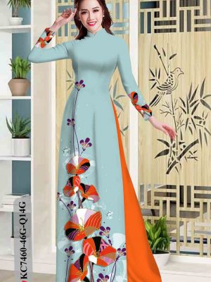 Vải áo dài hoa in 3D thiết kế 2020 AD KC7460 25 1602924778 253 Vai ao dai hoa in 3D thiet ke 2020 AD
