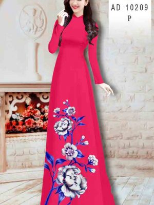 Vải áo dài hoa in 3D mới ra AD 10209 21 1603092410 370 Vai ao dai hoa in 3D moi ra AD 10209