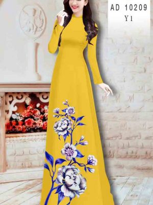 Vải áo dài hoa in 3D mới ra AD 10209 22 1603092410 548 Vai ao dai hoa in 3D moi ra AD 10209