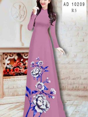 Vải áo dài hoa in 3D mới ra AD 10209 29 1603092415 752 Vai ao dai hoa in 3D moi ra AD 10209