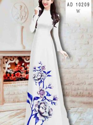 Vải áo dài hoa in 3D mới ra AD 10209 35 1603092419 869 Vai ao dai hoa in 3D moi ra AD 10209
