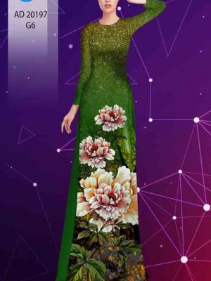 1603092704 450 Vai ao dai hoa in 3D kieu moi AD 20197
