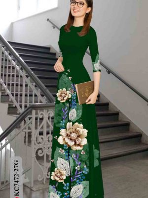 Vải áo dài hoa in 3D kiểu mới AD KC7472 24 1603181367 190 Vai ao dai hoa in 3D kieu moi AD KC7472