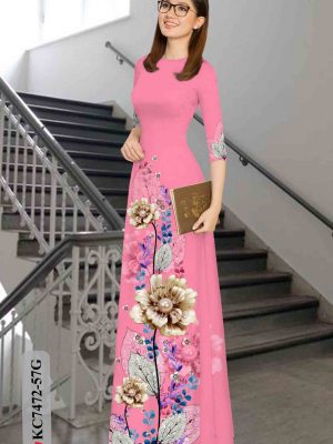 Vải áo dài hoa in 3D kiểu mới AD KC7472 29 1603181369 462 Vai ao dai hoa in 3D kieu moi AD KC7472