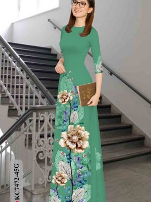 Vải áo dài hoa in 3D kiểu mới AD KC7472 27 1603181369 758 Vai ao dai hoa in 3D kieu moi AD KC7472