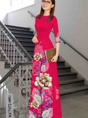 Vải áo dài hoa in 3D kiểu mới AD KC7472 30 1603181370 413 Vai ao dai hoa in 3D kieu moi AD KC7472