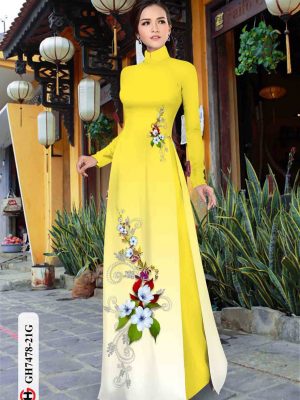 Vải áo dài hoa in 3D thiết kế 2020 AD GH7478 21 1603260168 273 Vai ao dai hoa in 3D thiet ke 2020 AD