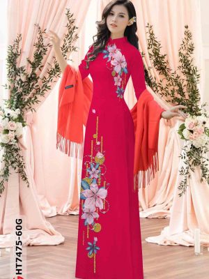 Vải áo dài hoa in 3D kiểu mới AD HT7475 24 1603263471 120 Vai ao dai hoa in 3D kieu moi AD HT7475