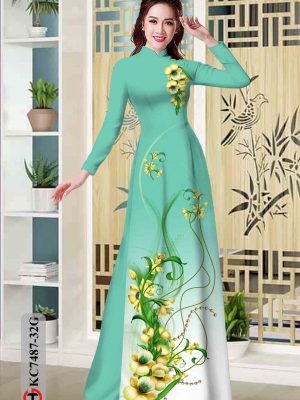 Vải áo dài hoa in 3D kiểu mới AD KC7487 24 1603340774 316 Vai ao dai hoa in 3D kieu moi AD KC7487