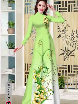Vải áo dài hoa in 3D kiểu mới AD KC7487 20 1603340774 843 Vai ao dai hoa in 3D kieu moi AD KC7487