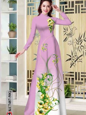 Vải áo dài hoa in 3D kiểu mới AD KC7487 27 1603340775 381 Vai ao dai hoa in 3D kieu moi AD KC7487
