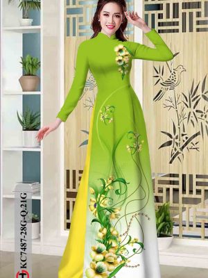 Vải áo dài hoa in 3D kiểu mới AD KC7487 26 1603340775 670 Vai ao dai hoa in 3D kieu moi AD KC7487