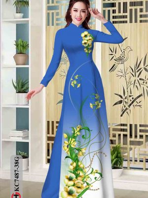 Vải áo dài hoa in 3D kiểu mới AD KC7487 33 1603340776 25 Vai ao dai hoa in 3D kieu moi AD KC7487