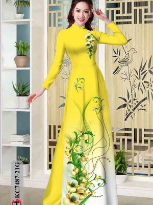 Vải áo dài hoa in 3D kiểu mới AD KC7487 31 1603340776 412 Vai ao dai hoa in 3D kieu moi AD KC7487