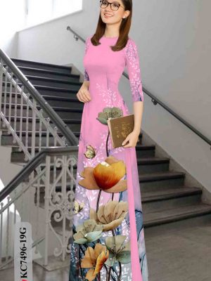 1603439522 458 Vai ao dai hoa in 3D thiet ke 2020 AD