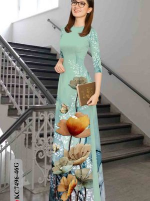 1603439523 381 Vai ao dai hoa in 3D thiet ke 2020 AD