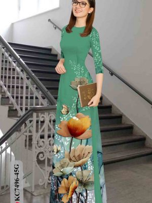 1603439523 867 Vai ao dai hoa in 3D thiet ke 2020 AD