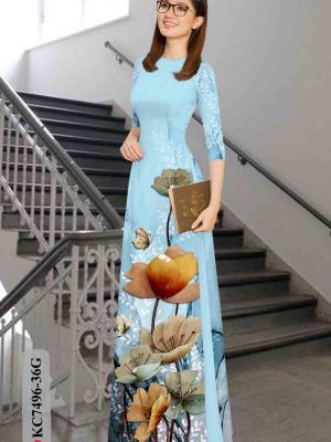 1603439523 991 Vai ao dai hoa in 3D thiet ke 2020 AD