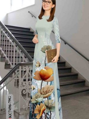 1603439524 348 Vai ao dai hoa in 3D thiet ke 2020 AD