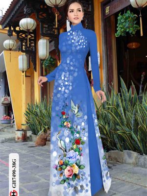 Vải áo dài hoa in 3D kiểu mới AD GH7490 23 1603439961 981 Vai ao dai hoa in 3D kieu moi AD GH7490
