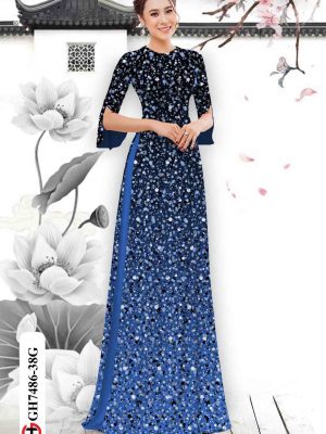 Vải áo dài hoa nhí thiết kế 2020 AD GH7486 27 1603440096 432 Vai ao dai hoa nhi thiet ke 2020 AD GH7486