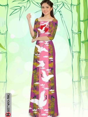 Vải áo dài hạc và trúc kiểu mới AD HT7493 18 1603441204 401 Vai ao dai hac va truc kieu moi AD HT7493