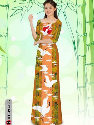 Vải áo dài hạc và trúc kiểu mới AD HT7493 26 1603441206 183 Vai ao dai hac va truc kieu moi AD HT7493