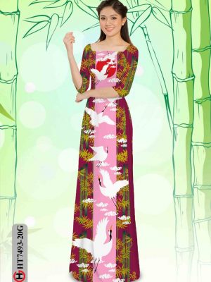 Vải áo dài hạc và trúc kiểu mới AD HT7493 25 1603441206 323 Vai ao dai hac va truc kieu moi AD HT7493