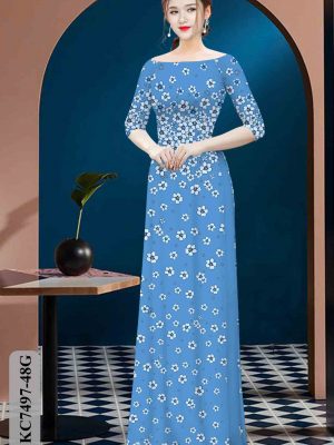 Vải áo dài hoa in 3D mới ra AD KC7497 28 1603441331 876 Vai ao dai hoa in 3D moi ra AD KC7497