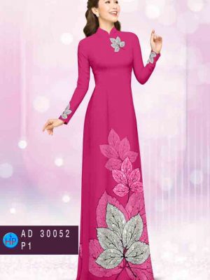 Vải áo dài in hình lá kiểu mới AD 30052 25 1603694506 934 Vai ao dai in hinh la kieu moi AD 30052