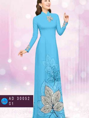 Vải áo dài in hình lá kiểu mới AD 30052 28 1603694507 738 Vai ao dai in hinh la kieu moi AD 30052