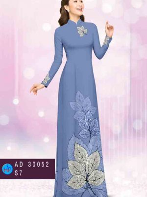 Vải áo dài in hình lá kiểu mới AD 30052 37 1603694508 743 Vai ao dai in hinh la kieu moi AD 30052
