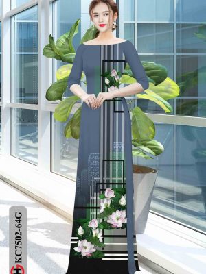 1603695520 691 Vai ao dai hoa sen kieu moi AD KC7502